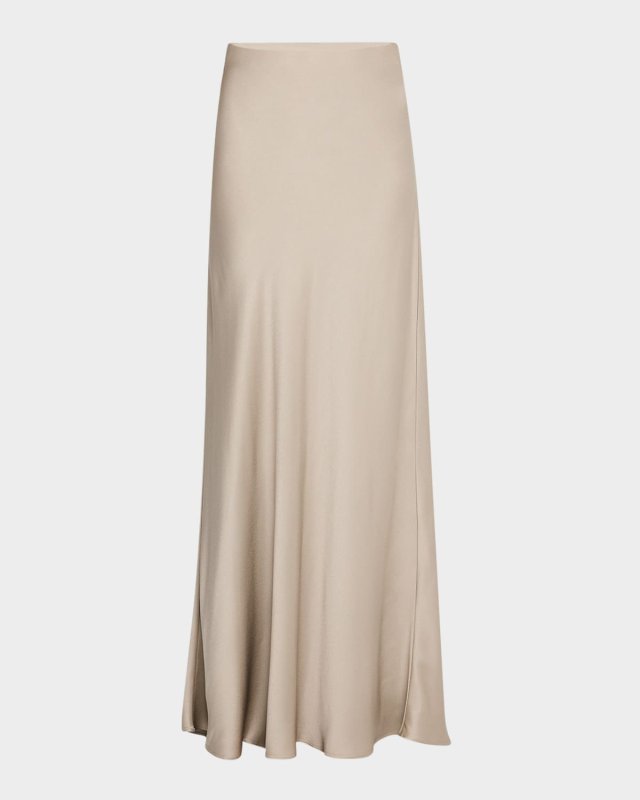 Satin Cady Maxi Mermaid Skirt
